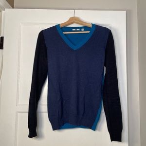 Uniqlo Extra Fine Merino V-Neck Long Sleeve Sweater